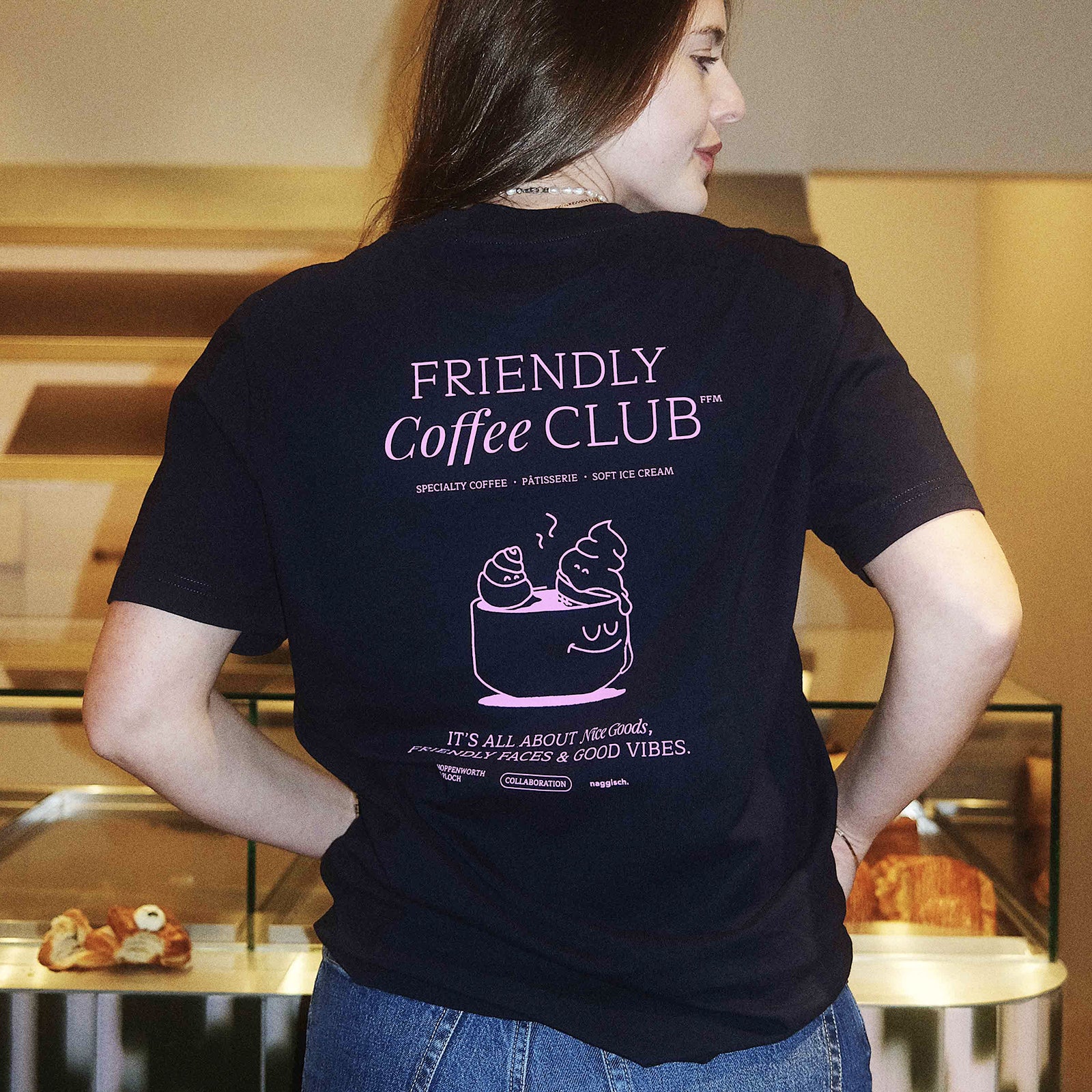 friendly coffee club. shirt